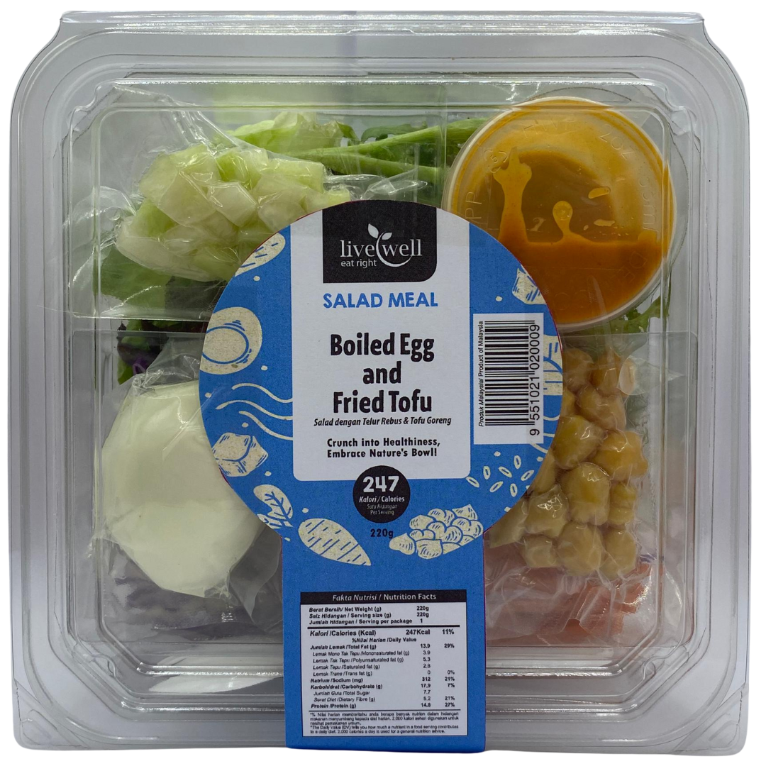 Boiled Egg & Fried Tofu Salad
